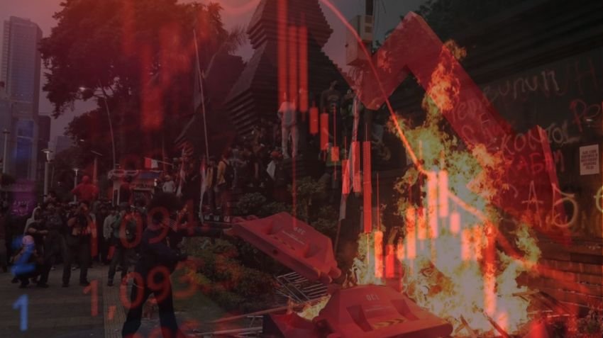 IHSG Terjun Bebas di Tengah Aksi Demo, Market Cap Bursa Indonesia Susut Rp195 Triliun