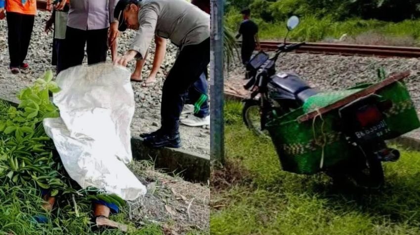 Pria di Sergai Meninggal Dunia Akibat Tertabrak Kereta Api Sribilah Utama