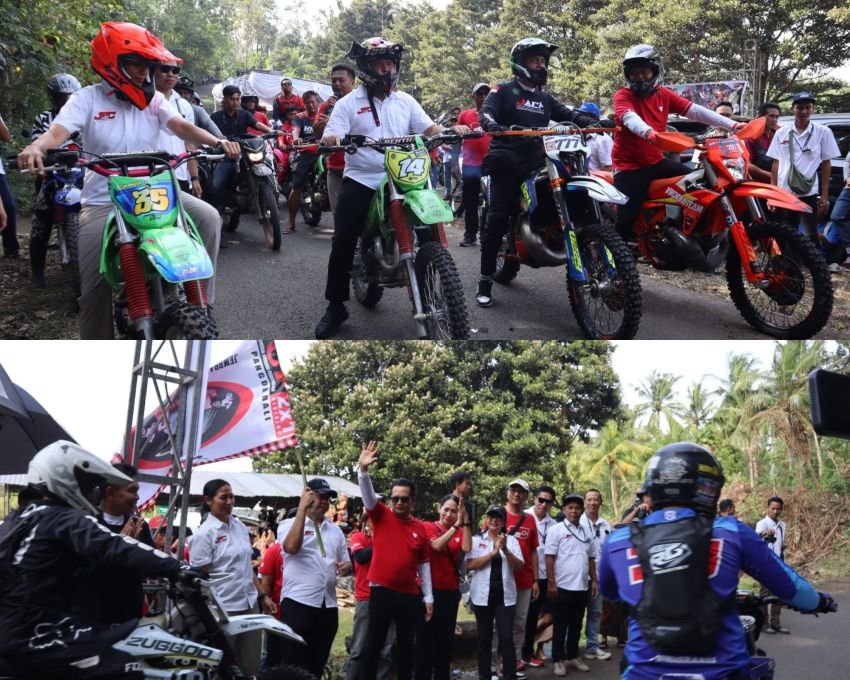 Rayakan HUT RI dan Kota Negara, Dandim 1617/Jembrana Lepas 1.500 Peserta Motor Trail JAC #10