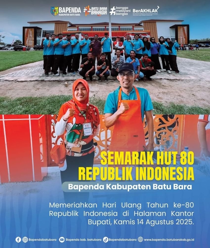 Bapenda Batu Bara Meriahkan HUT RI ke-80, Kadis Mei Linda Ikut Sukseskan Lomba Memasak & Tarik Tambang