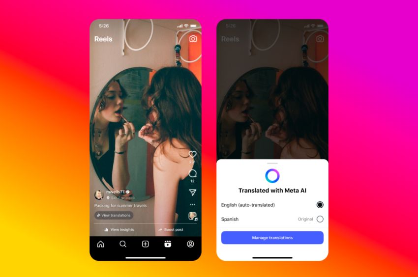 Meta Perluas Fitur AI Penerjemah Suara dan Sinkronisasi Bibir untuk Reels di Facebook & Instagram