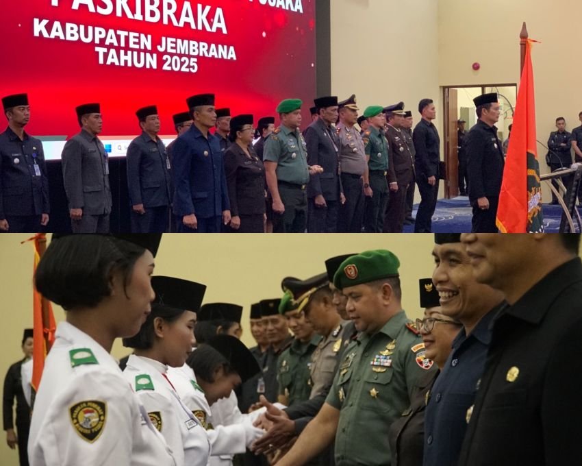 Dandim 1617/Jembrana Hadiri Pengukuhan 78 Paskibraka Terbaik, Tanda Siap Sambut HUT ke-80 RI