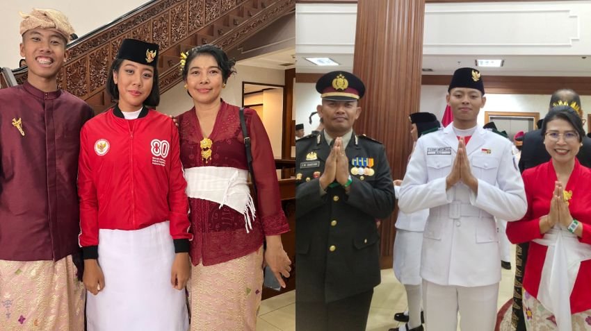 Dua Anak Anggota Polisi Bali Terpilih Sebagai Paskibraka Tingkat Nasional 2025