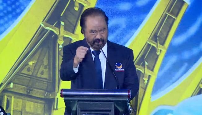 Surya Paloh Tegaskan Dukungan Total untuk Pemerintahan Prabowo di Rakernas NasDem 2025