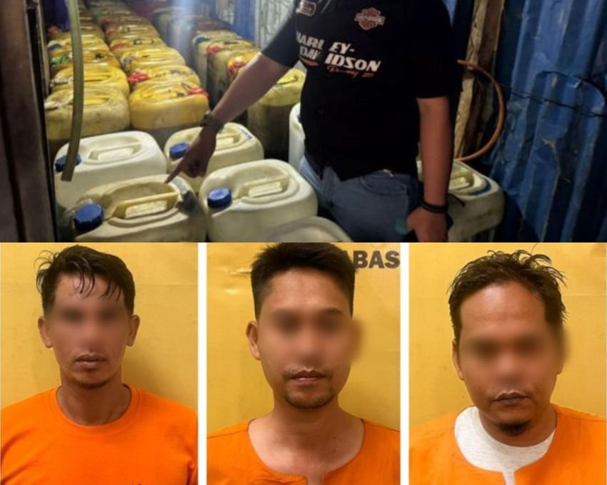 Polda Riau Ungkap Penyelewengan BBM Subsidi di Rohil, Tiga Tersangka Diamankan