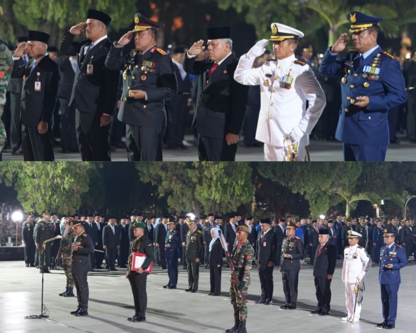 Polda Sumut Gelar Renungan Suci HUT ke-80 RI, Khidmat Tengah Malam di TMP Bukit Barisan