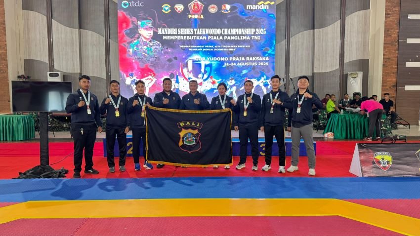 Tim Taekwondo Polda Bali Borong Medali di Mandiri Series Championship 2025