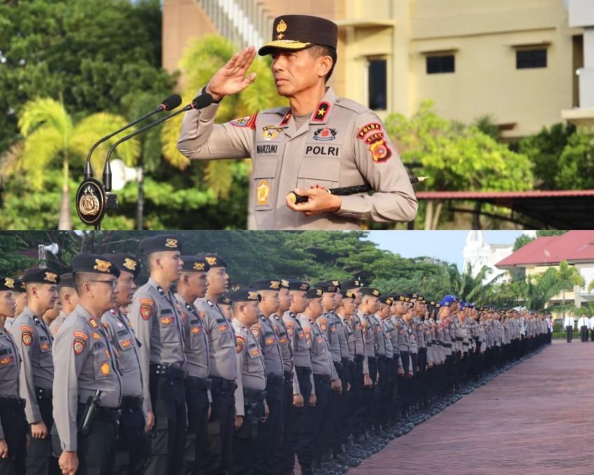 Apel Perdana, Kapolda Aceh Brigjen Marzuki Ali Basyah Ajak Personel Bekerja Dengan Hati: &ldquo;Jangan Pernah Menzalimi Rakyat&rdquo;