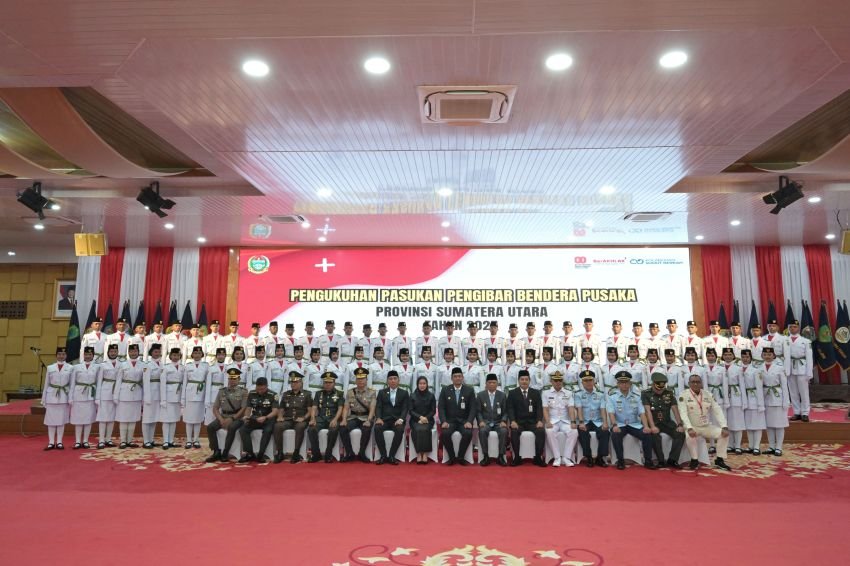 Gubernur Bobby Nasution Kukuhkan Paskibraka Sumut 2025, Ungkap Pernah Ingin Jadi Anggota Paskibraka
