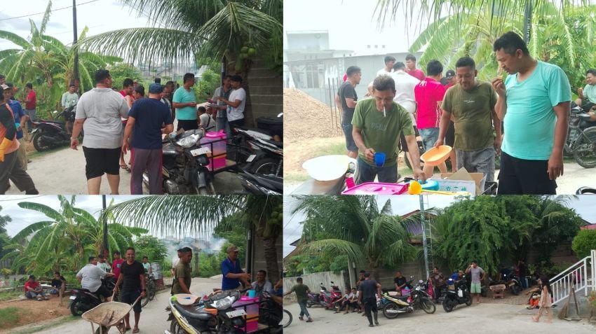 Sambut HUT RI ke-80, Warga Dusun Bosnila Gelar Gotong Royong Massal