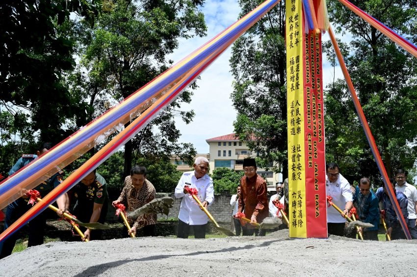 Jembatan Menuju Wihara Mahakaruna Diresmikan, Wagub Sumut: Simbol Kerukunan Antarumat Beragama