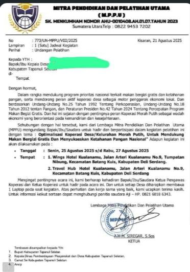 Bimtek Aparatur Desa Tapsel di Medan Tuai Sorotan: Janji Kampanye Bupati Gus Irawan Dipertanyakan