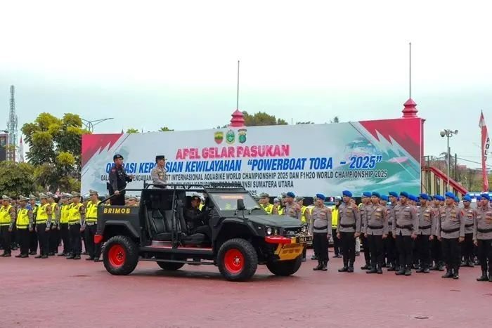 Polda Sumut Kerahkan 1.110 Personel untuk Amankan Powerboat Toba 2025