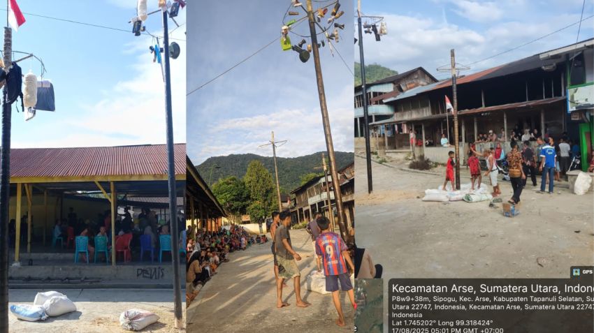 Desa Sipogu Meriahkan HUT RI ke-80 dengan Beragam Kegiatan, Warga Tumpah Ruah di Lapangan