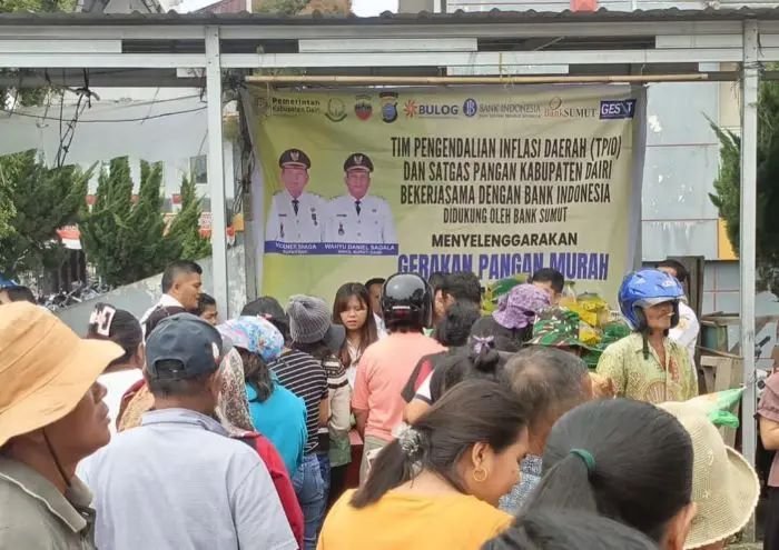 Pemkab Dairi Gelar Bazar Pasar Pangan Murah, Harga Beras dan Minyak Goreng Lebih Terjangkau