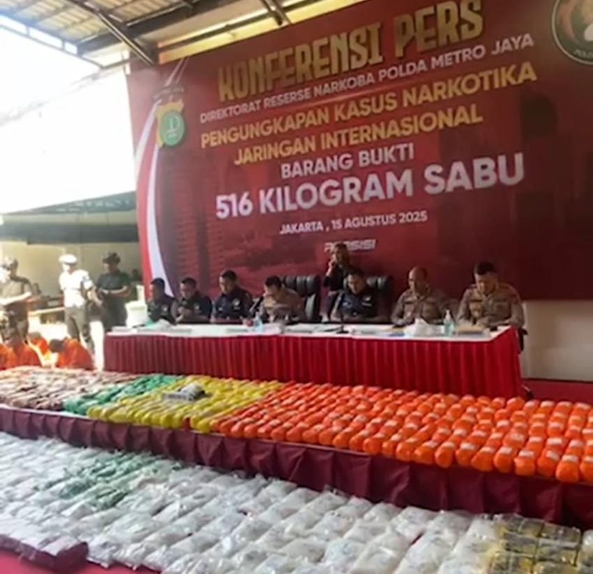 516 Kg Sabu Dibongkar, Polda Metro Jerat Tujuh Pelaku dengan Pasal Pencucian Uang: Akan Dimiskinkan!