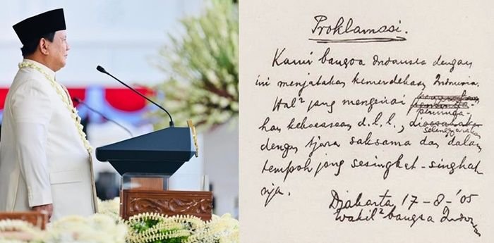Di Hadapan Rakyat, Presiden Prabowo Bacakan Teks Proklamasi: &ldquo;Semangat Kemerdekaan Harus Lintas Generasi&rdquo;