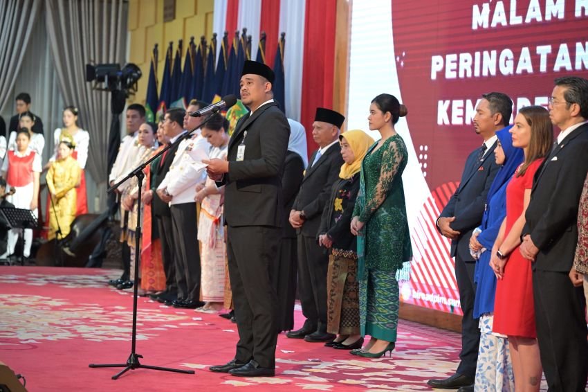 Gubernur Bobby Nasution Sambut Semangat Kolaborasi Negara Sahabat di Hari Kemerdekaan RI ke-80