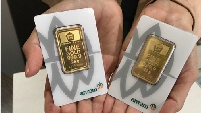 Harga Emas Antam Turun Rp8.000, Kini Dibanderol Rp1.951.000 per Gram