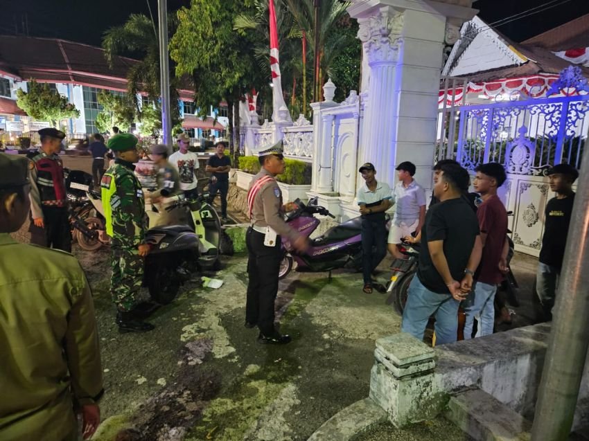 Pastikan Kota Sibolga Kondusif, Polres dan Instansi Terkait Gelar Patroli Gabungan Tiga Pilar