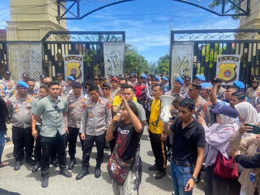 Aksi Damai di Mapolda Aceh, Kapolda: Ini Adalah Wujud Demokrasi yang Sehat