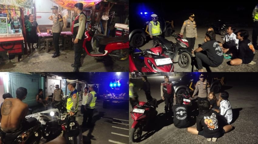 Polsek Denpasar Timur Intensifkan KRYD di Padang Galak, Warga Antusias Sambut Imbauan Kamtibmas