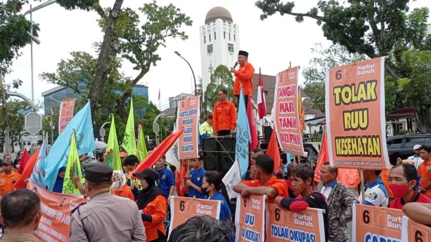Buruh Sumut Akan Gelar Aksi Rutin Tuntut Kenaikan Upah dan Perumahan Murah, Sasar Kantor Gubsu Bobby Nasution