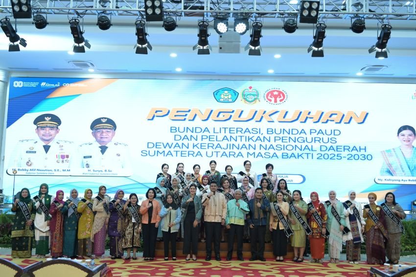 Gubernur Bobby Nasution Kukuhkan Kahiyang Ayu sebagai Bunda Literasi dan Bunda PAUD Sumut