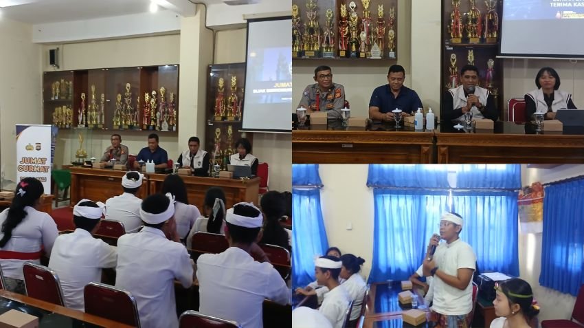 Program Jumat Curhat, Polda Bali Ajak Siswa Bijak Bermedia Sosial