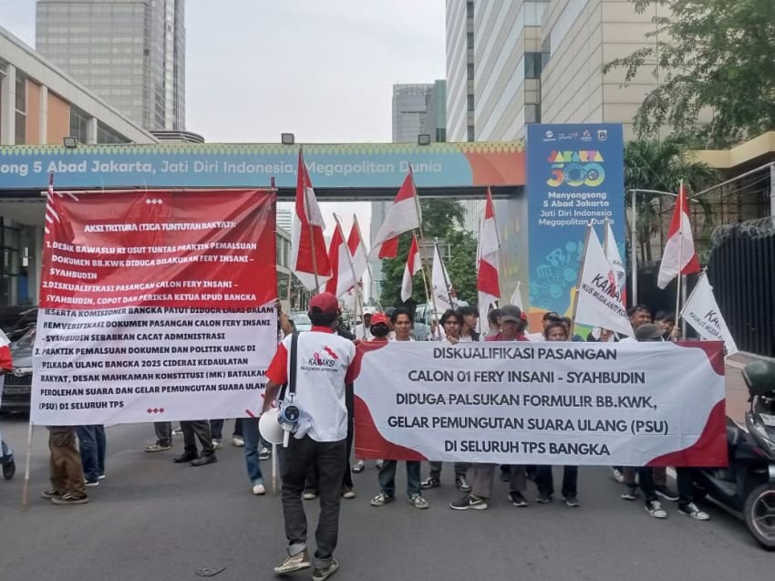 KAMAKSI Desak Bawaslu Batalkan Hasil Pilkada Ulang Bangka, Soroti Dugaan Kecurangan TSM dan Pemalsuan Dokumen