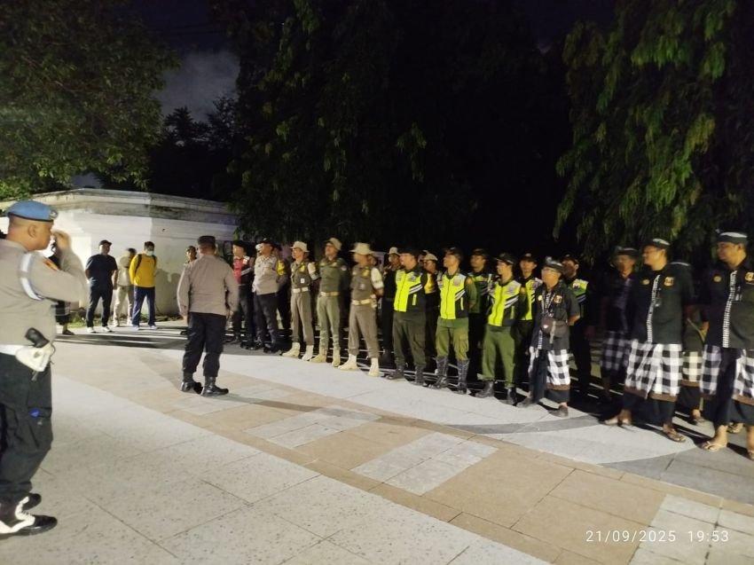 Polsek Denpasar Timur Gelar Patroli Yustisi Gabungan di Bajra Sandhi, Wujudkan Ruang Publik yang Aman dan Tertib