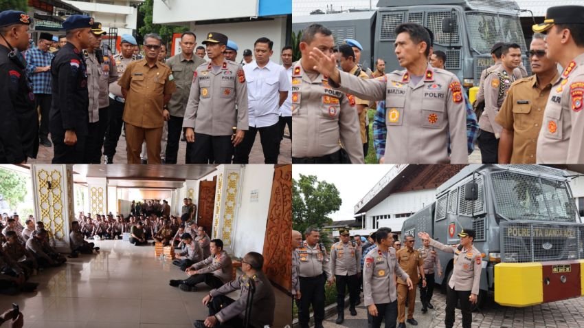 Di Tengah Panasnya Aksi, Kapolda Aceh Duduk Bersama Personel: ‘Semoga Ini Ladang Ibadah’