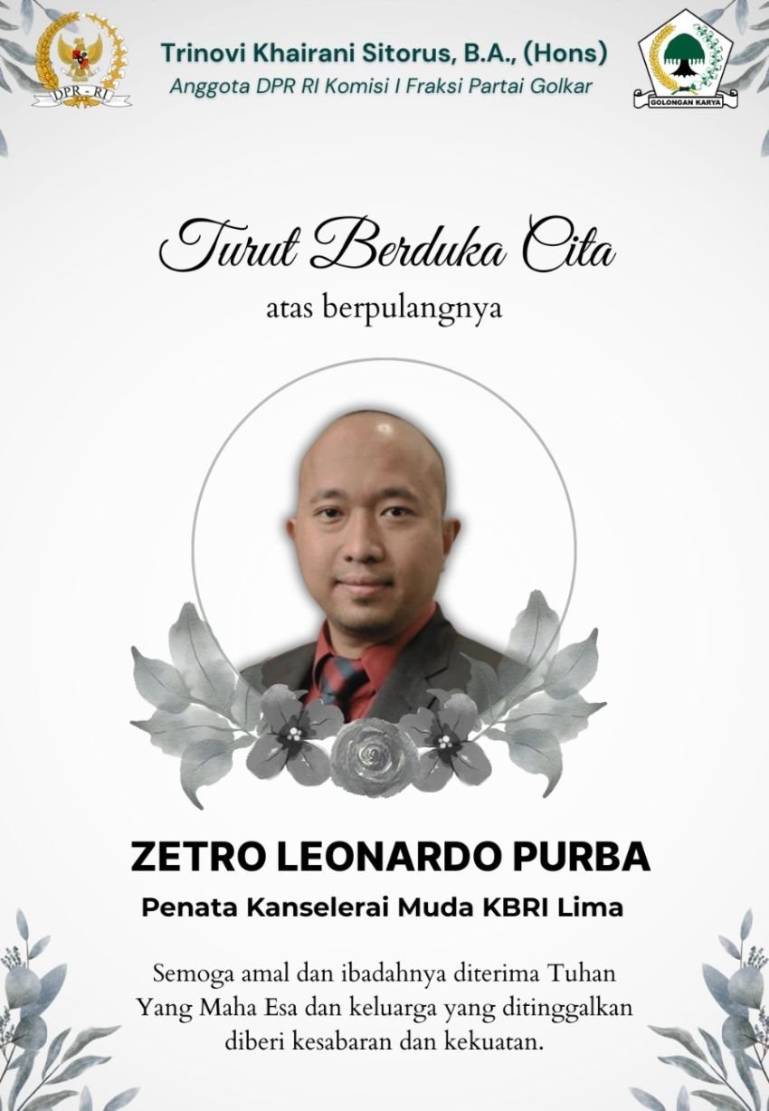 Anggota Komisi I DPR RI Trinovi Khairani Kecam Keras Penembakan Diplomat RI di Peru, Desak Pengusutan Tuntas