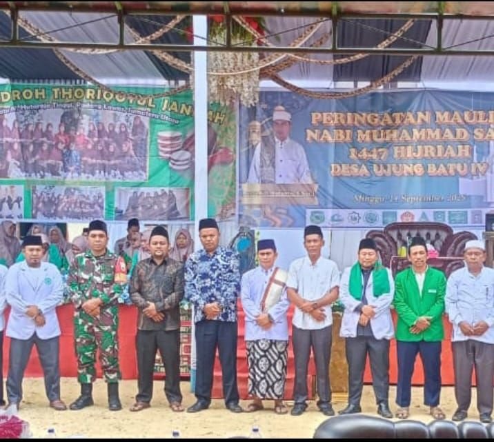 Peringatan Maulid Nabi di Ujungbatu 4 Diselimuti Haru, Warga Berdoa untuk Pemimpin yang Tawadhu