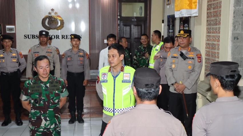 Kapolda Bali dan Pangdam IX/Udayana Pimpin Patroli Gabungan Skala Besar Jaga Keamanan Pulau Dewata