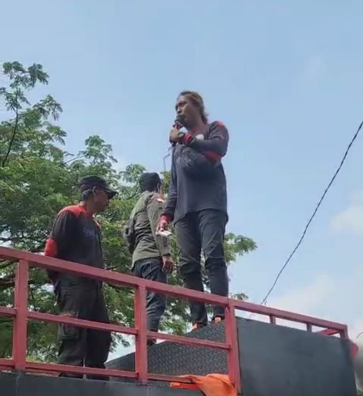 FSPMI Gelar Aksi Damai di ADPR RI, Polisi Apresiasi Kedewasaan Buruh