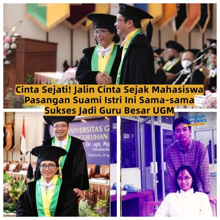 Kisah Cinta dan Ilmu: Sepasang Suami Istri Jadi Guru Besar di UGM, Viral dan Tuai Pujian