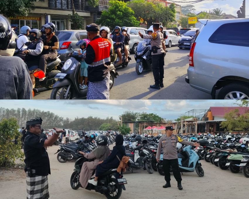 Tradisi Banyupinaruh di Denpasar Selatan Berjalan Aman dan Tertib, Sinergi Polri-Pecalang Dapat Apresiasi