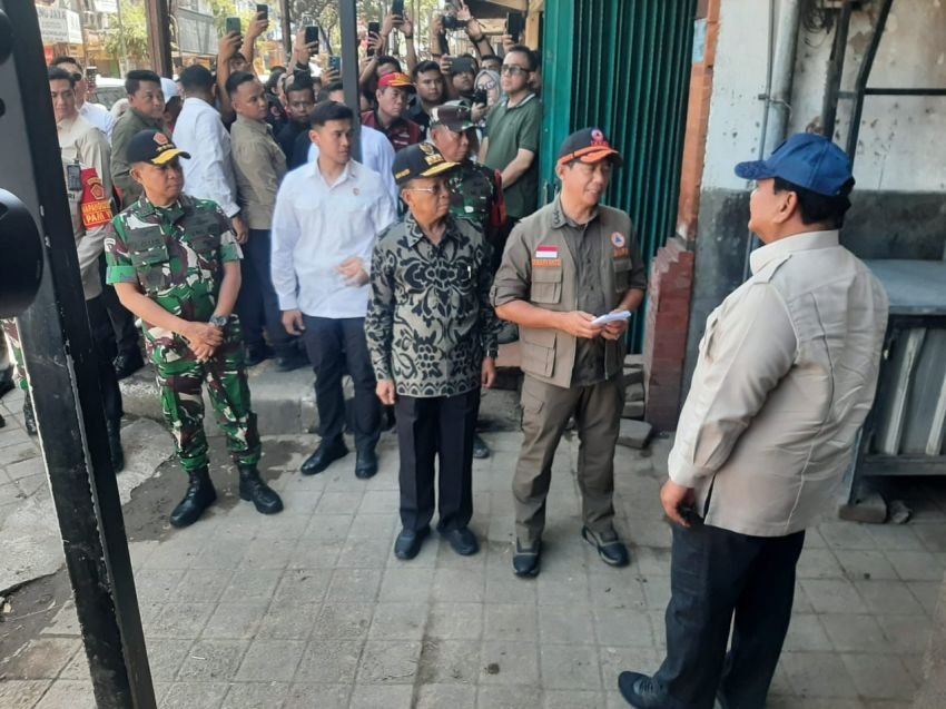 Danrem 163/Wira Satya Dampingi Presiden Tinjau Lokasi Banjir di Bali