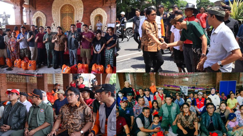 Serahkan Bantuan ke Warga Terdampak, BNPB dan Pemprov Bali Tegaskan Komitmen Recovery