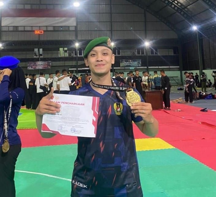 Serda Kadek Budiasta Raih Emas dan Predikat Atlet Terbaik di Kejuaraan Pencak Silat Piala Panglima TNI 2025
