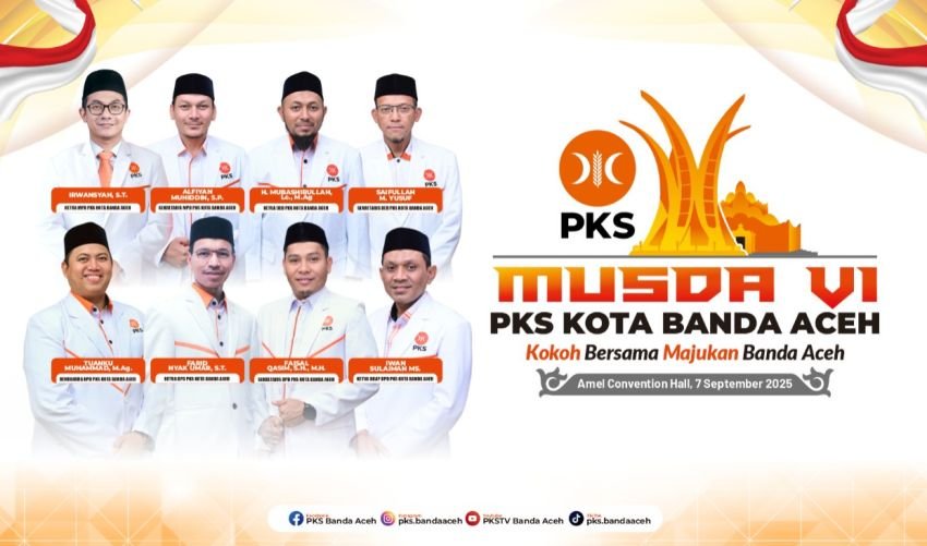 PKS Banda Aceh Gelar Musda ke VI dan Pelantikan Pengurus Baru Periode 2025-2030