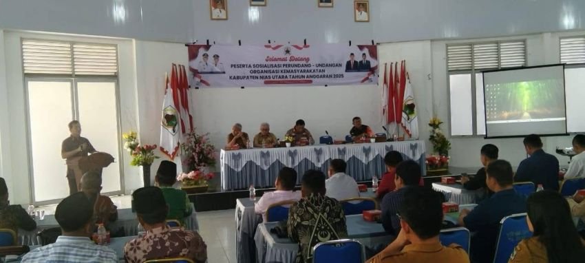 Pemkab Nias Utara Gelar Sosialisasi Perundang-Undangan Ormas Tahun 2025