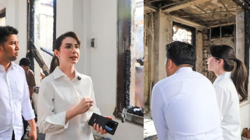 Kantor Dibakar Massa, Arumi Bachsin Beri Semangat Emil Dardak