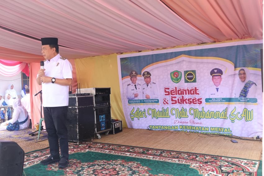 Wabup Tapsel Ajak Masyarakat Dukung Program Pembangunan dalam Safari Maulid Nabi Muhammad SAW 1447 H