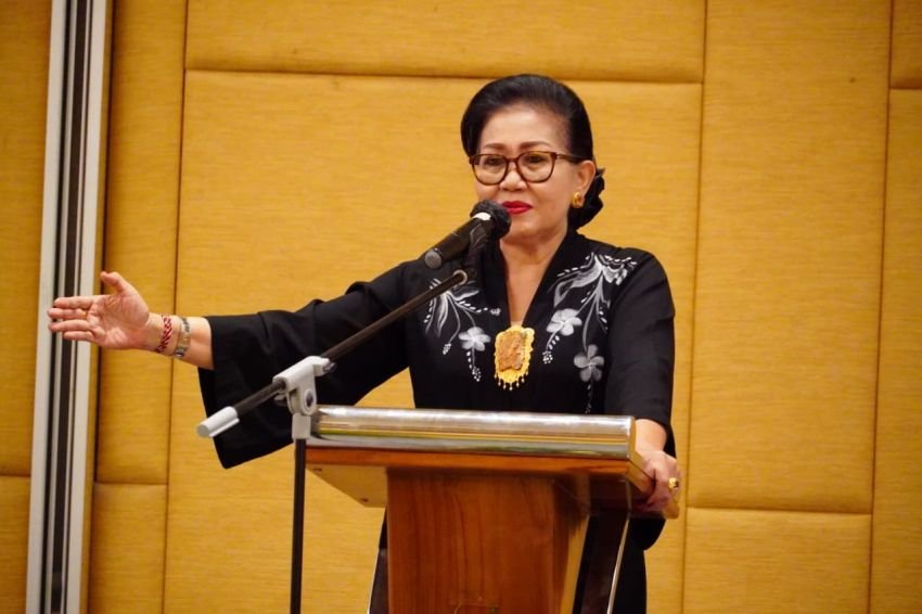Ny. Putri Koster Ajak Ibu Rumah Tangga Bali Perkuat Pemahaman HAM Demi Generasi Emas 2045