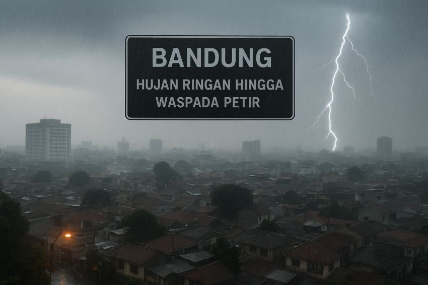 Prakiraan Cuaca Jawa Barat Hari Ini: Hujan Merata di Jawa Barat, BMKG Imbau Warga Waspadai Petir dan Angin Kencang