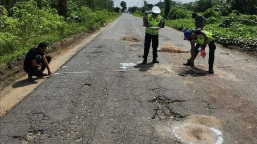 Lubang Jalan Jadi Penyebab Kecelakaan Maut di Simalungun, Nyawa Ibu dan Anak Melayang