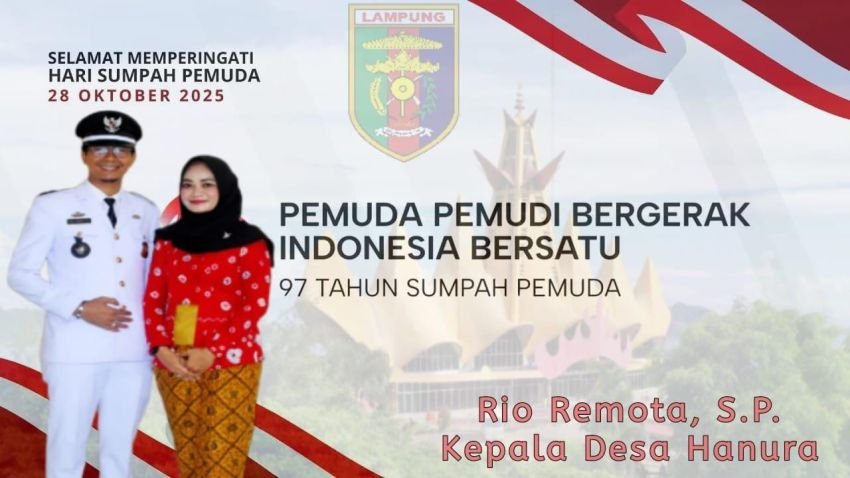 Peringatan Hari Sumpah Pemuda di Desa Hanura: Kepala Desa Ajak Pemuda Berkarya dan Bangun Desa