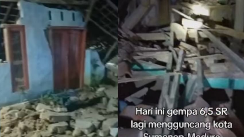 BNPB: 3 Warga Luka, 30 Rumah Rusak dan Listrik Padam Akibat Gempa 6,5 M Sumenep